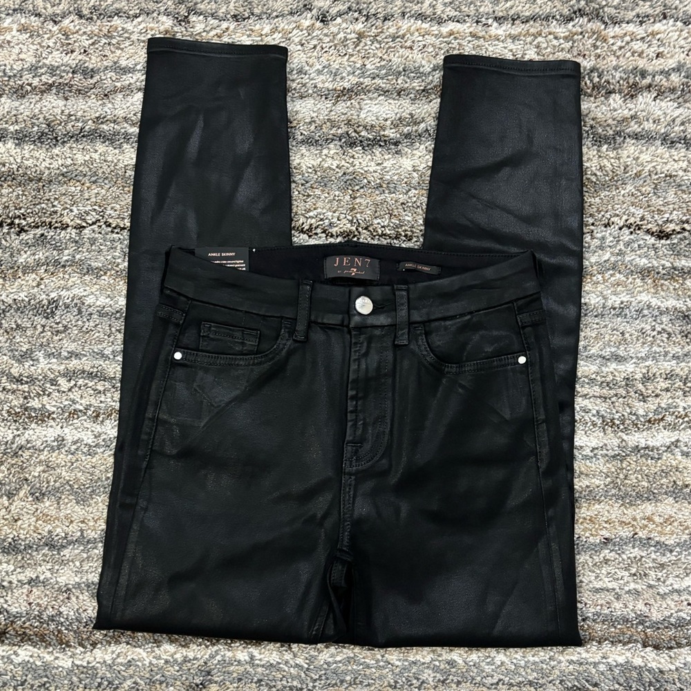 7 For All Mankind Black Ankle Skinny Jeans Sz 4/27 NWT | Jen7 Ankle Skinny Jean*